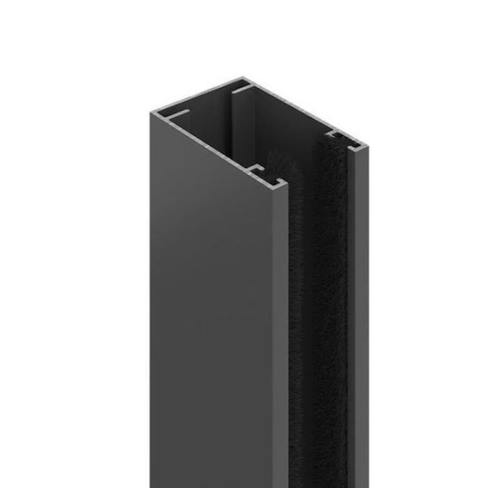 Moustiquaire de fenetre L125 x H145 cm en aluminium gris anthracite - Recoupable en largeur et hauteur