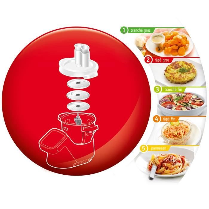 MOULINEX DÈcoupe LÈgumes, 3 disques rÈversibles, pour robot cuiseur Companion XF383110