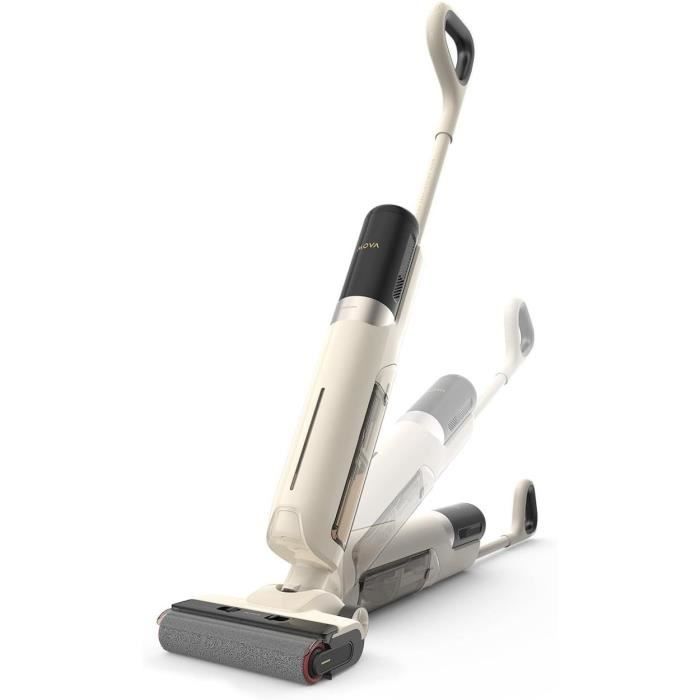 MOVA K30 - Aspirateur Laveur Sec Et Humide - Portée a plat 180° - Aspiration 18 kPa - Nettoyage des Bords - Séchage a l'air Chaud