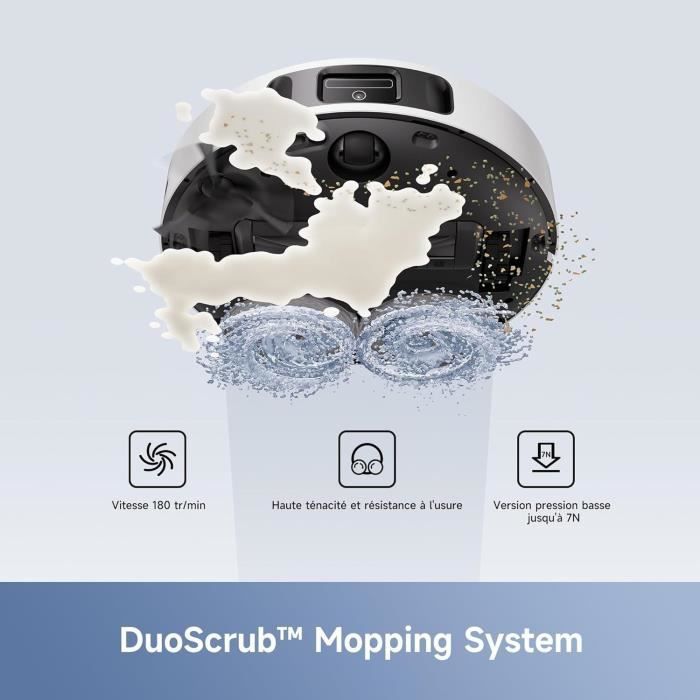 MOVA E30 Ultra - Robot Aspirateur Laveur avec Vidage Automatique - Nettoyage Automatique des Serpillieres - Technologie RoboSwing