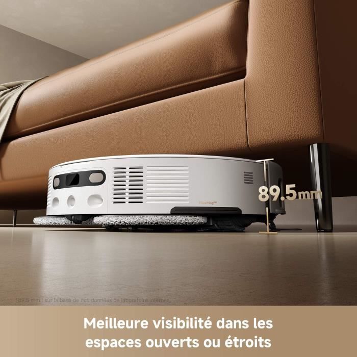 Robot Aspirateur Laveur MOVA V50 Ultra Complete -Puissance 24 000 Pa - Lavage Thermique des sols avec systeme DuoSolution