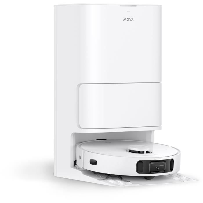 MOVA E40 ULTRA - Aspirateur Laveur a vidage Auto - 19 000 Pa - Technologie de Lavage MaxiReach - Brosse latérale Anti-noeuds