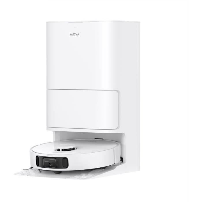 MOVA E40 ULTRA - Aspirateur Laveur a vidage Auto - 19 000 Pa - Technologie de Lavage MaxiReach - Brosse latérale Anti-noeuds
