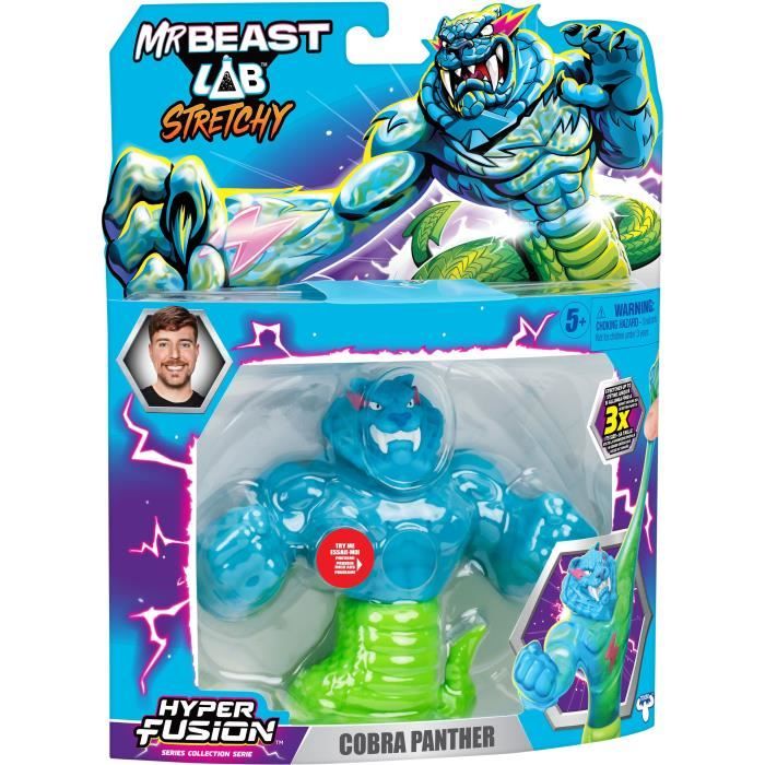 Figurine élastique - MRBEAST LAB - Goo Jit Zu - Cobra Panthere - 11 cm