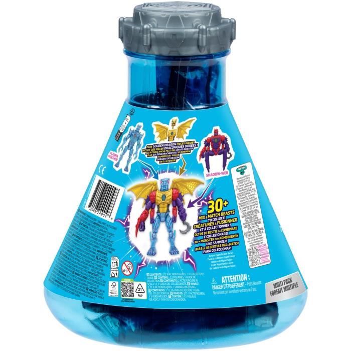 Pack de 2 figurines - MRBEAST LAB - Mix & Match - 2 FIG HYBRIDS + Moitié de figurine DRAGON