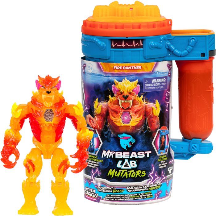 Figurine Mutator Atomic Earth Panthere - MRBEAST LAB - FLAME - 13 cm - Des 5 ans