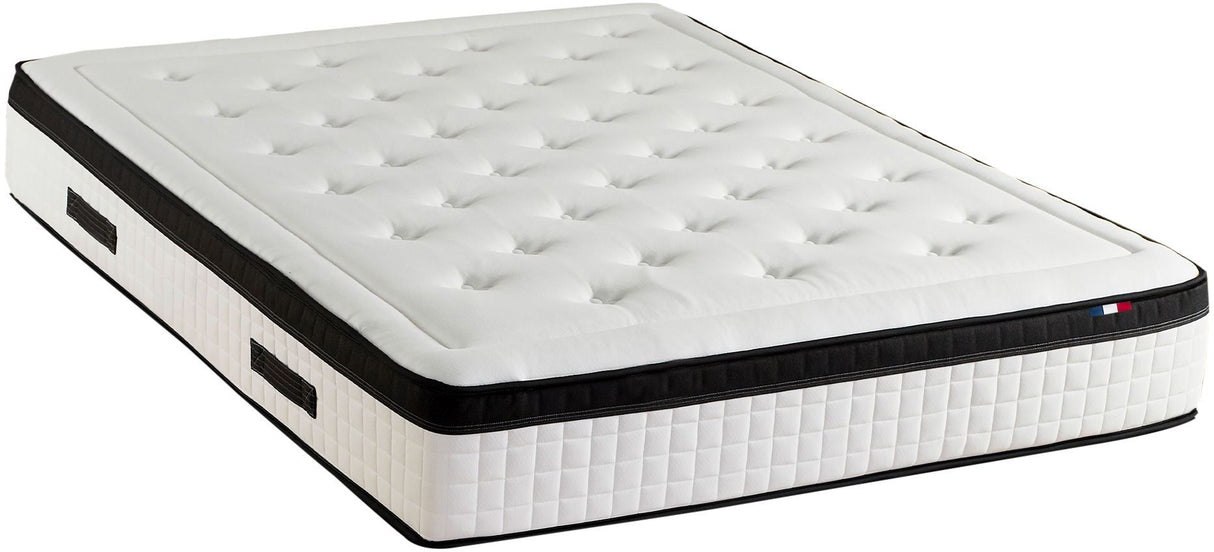 CONFORT DESIGN Quatuor Matelas 160 x 200 - Ep.30 cm - 4 technologies - Ressort/Mémoire/Latex/HR - Fabriqué en France