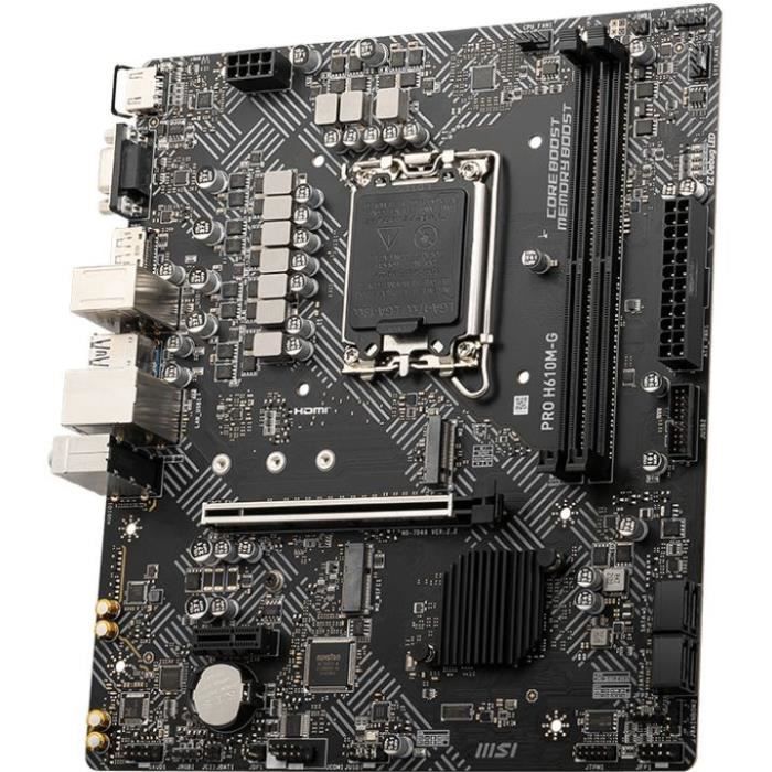 Carte mere - MSI - PRO H610M-G Intel H610 LGA 1700 micro ATX