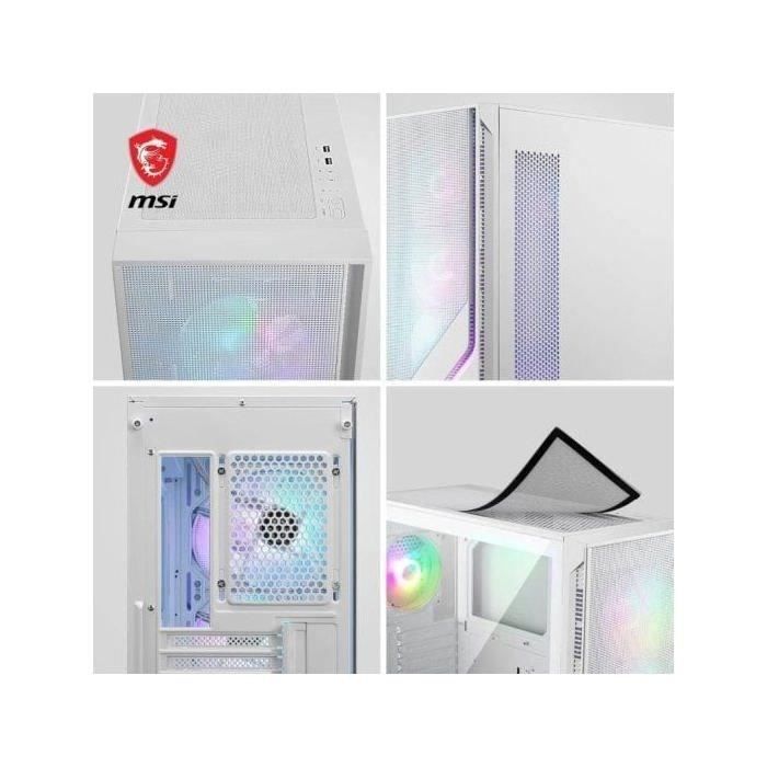 Boîtier PC - MSI - 306-7G23W21-HH9 - MAG FORGE 320R AIRFLOW - White