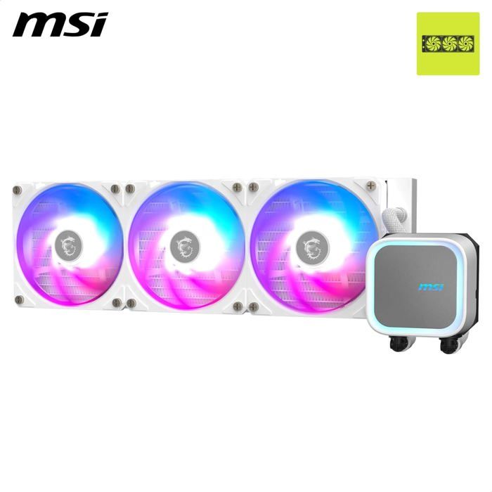MSI - MAG CORELIQUID A13 360 - Kits de watercooling - 120 x 120 x 25 mm - Blanc