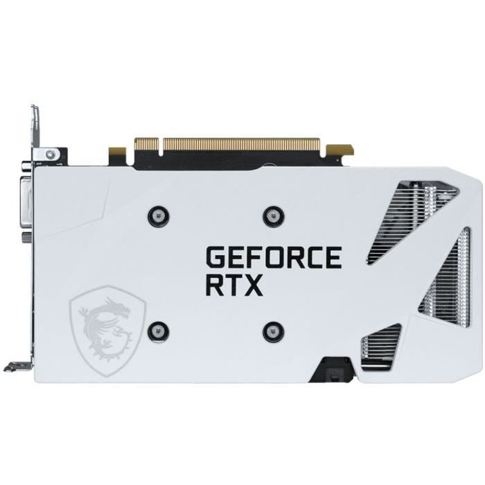 Carte graphique - MSI - VENTUS RTX 3050 2X XS WHITE 8G OC NVIDIA GeForce RTX 3050 8 Go GDDR6