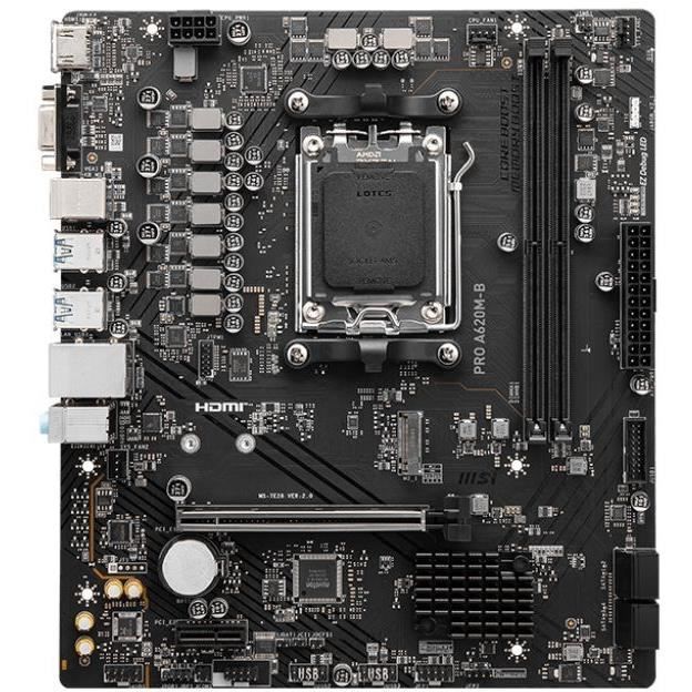 Carte mere - MSI - PRO A620M-B Emplacement AM5 micro ATX