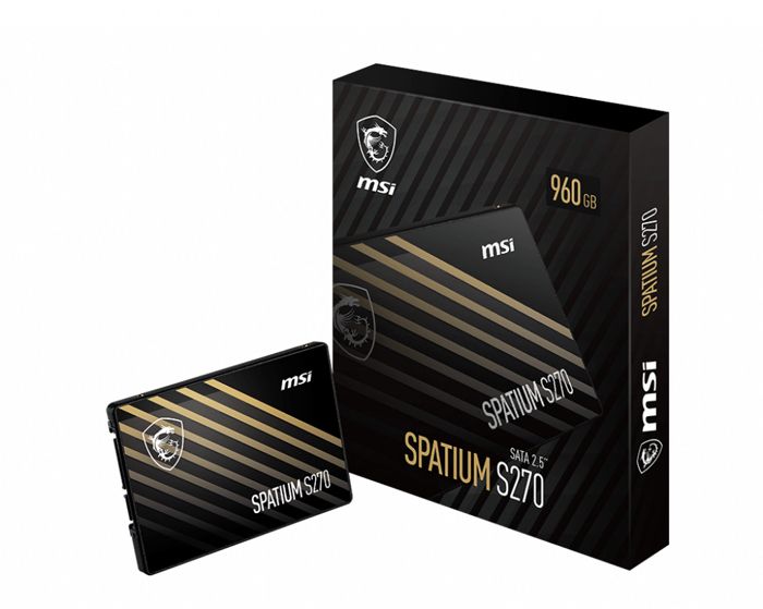 Disque SSD - MSI - SPATIUM S270 - 240 Go - 2,5 - Vitesses fulgurantes