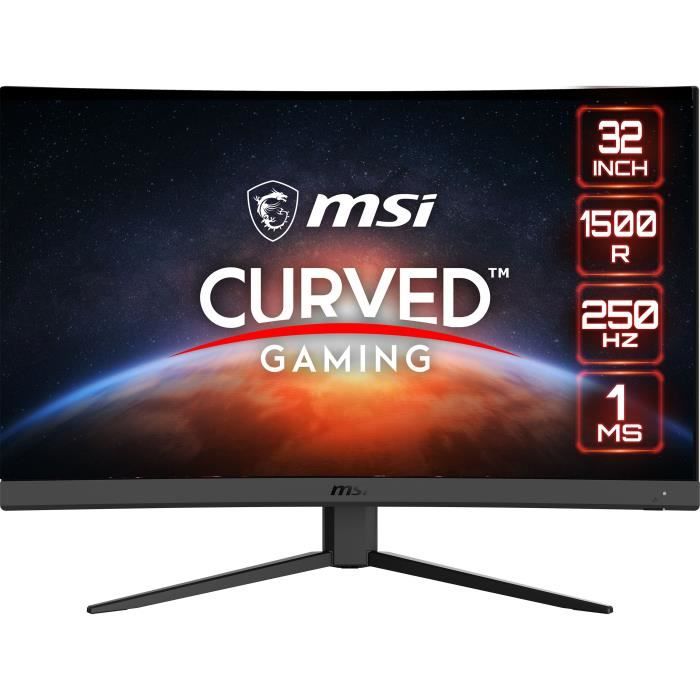 Ecran PC Gamer Incurvé - MSI - 32 - FHD - 250Hz - Dalle VA - 1ms - G32C4X