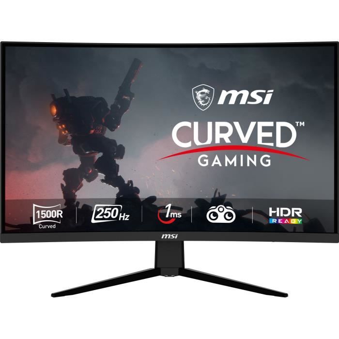 Ecran PC Gamer Incurvé - MSI - 32 - FHD - 250Hz - Dalle VA - 1ms - G32C4X