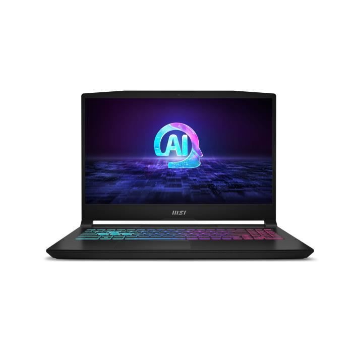 PC portable Gamer MSI - Katana 15 - Sans Windows - 15.6'' FHD 144Hz - Core i7-14650HX - RTX 5060 - RAM DDR5 16Go - 512GB SSD