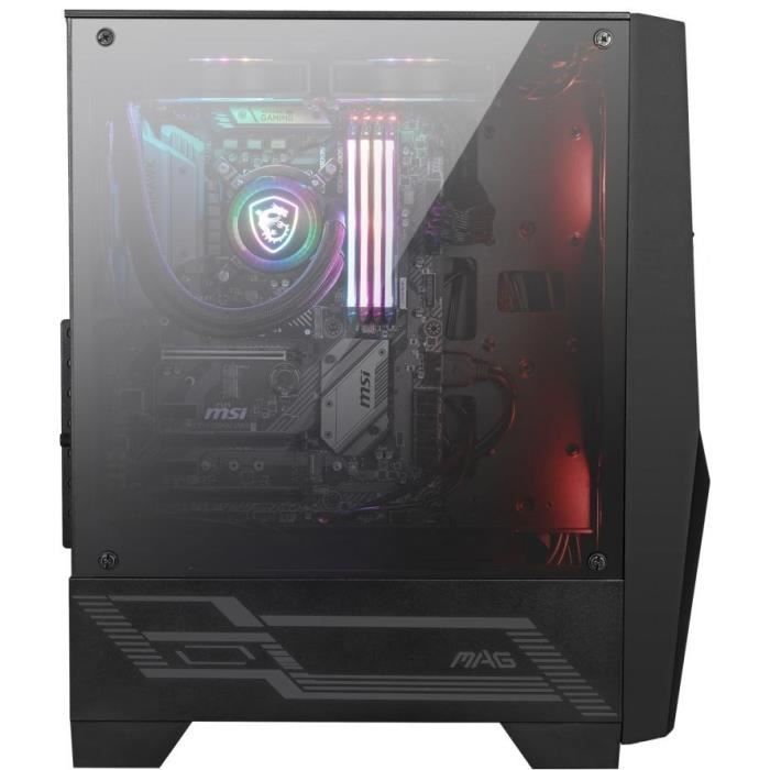 MSI BOITIER PC MAG FORGE 100M - Noir - Verre trempé - Format ATX (306-7G03M21-809)