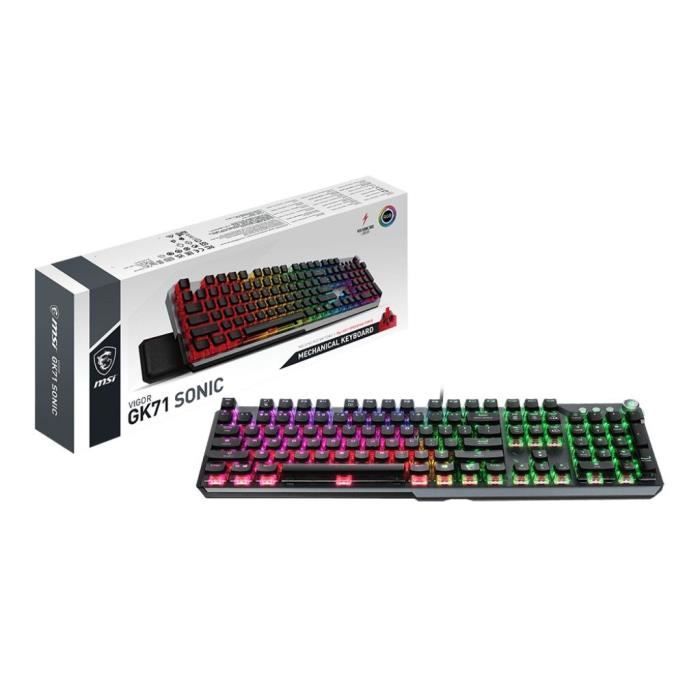 Clavier gamer mÈcanique - MSI - VIGOR GK71 SONIC RED