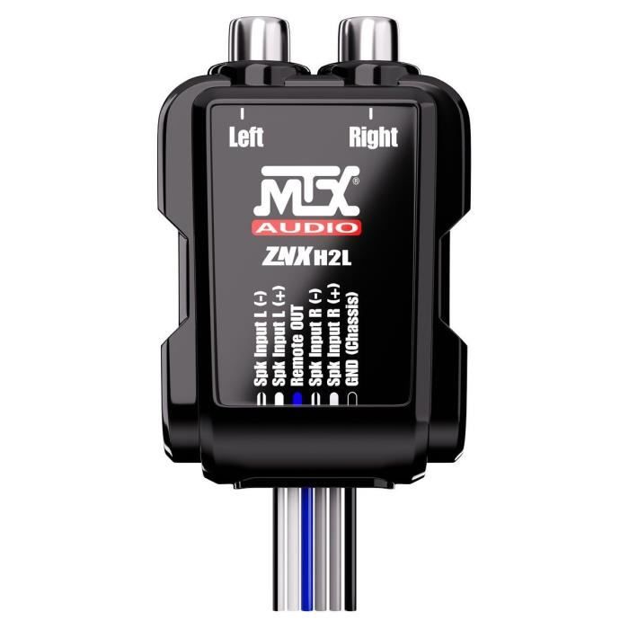 Adaptateur - MTX AUDIO - Câbles HP vers RCA 8V - Sortie Remote