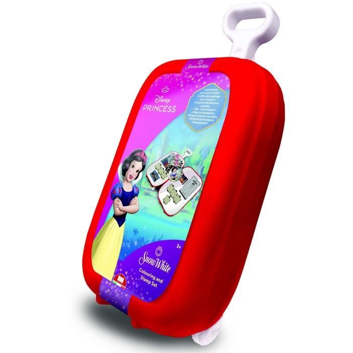 Trolley - MULTIPRINT - 64351 - 7 tampons Blanche-Neige, 5 crayons, 18 feutres