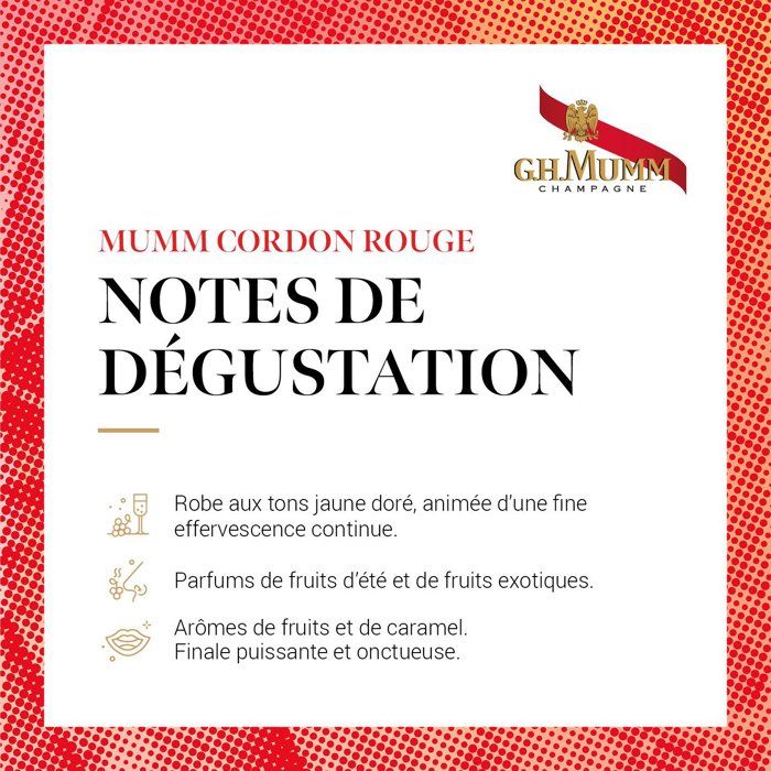 Coffret Champagne Craft Mumm Cordon Rouge + 2 flûtes