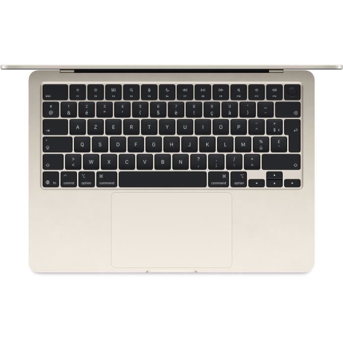 Apple - 13,6 MacBook Air M4 (2025) - RAM 16Go - Stockage 512Go - CPU 10 coeurs - GPU 10 coeurs - Lumiere Stellaire