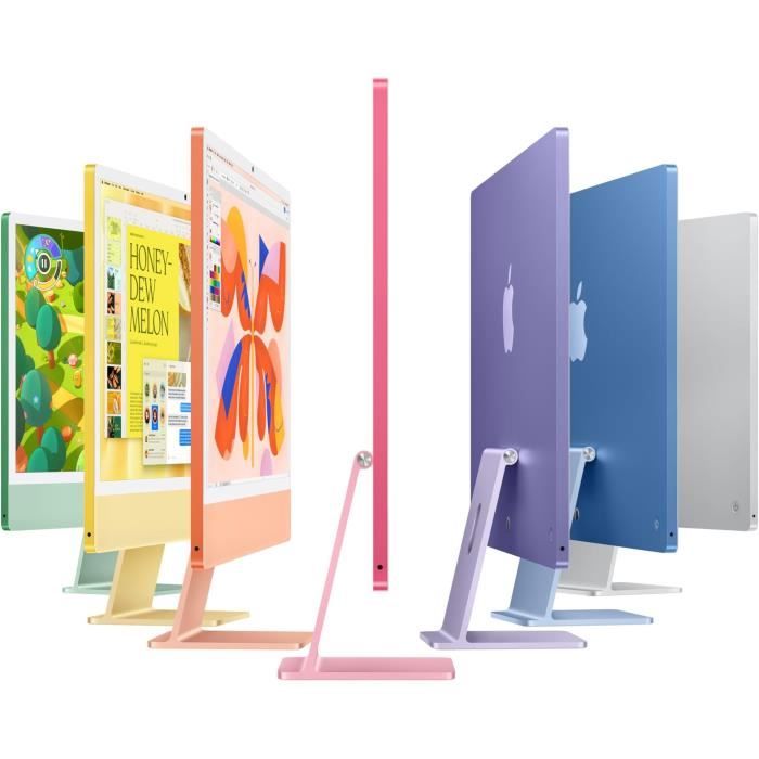Apple iMac 24 ecran retina 4,5K 256Go SSD 16Go RAM Puce M4 CPU 8 coeurs GPU 8 coeurs Bleu (2024)