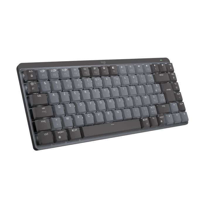 Clavier - Sans fil - Logitech - MX Mechanical - AZERTY - Mécanique - Rétroéclairé - Graphite