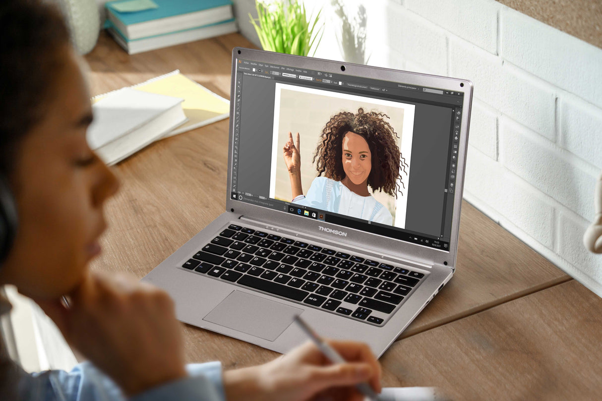 PC Portable - THOMSON - N14C4SL128MS - 14 - Intel Celeron - RAM 4 GB - SSD 128GB - Housse de protection + souris