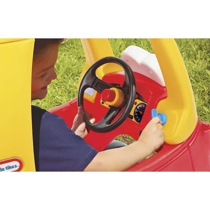 Little Tikes - Cozy Coupe Voiture d'enfant - Mini Véhicule pieds au sol a pousser avec véritable klaxon - Des 18 mois