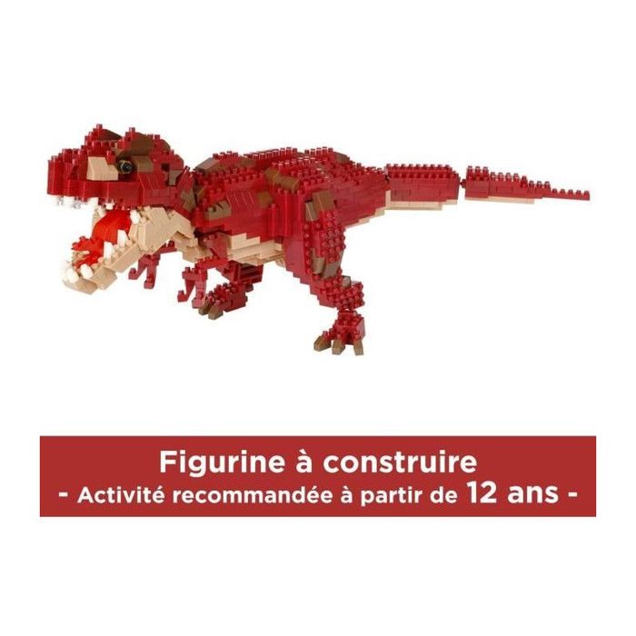 Figurine en briques - BANDAI - NANOBLOCK - Tyrannosaurus Rex Deluxe - 850 pcs