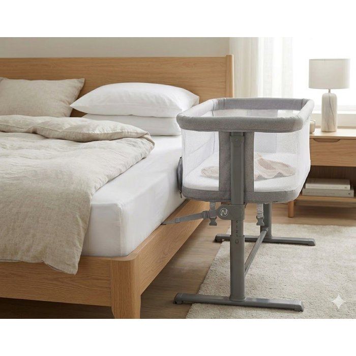 Lit bébé cododo NANIA DODI - Lit d'appoint 2 en 1 - Ultra confort matelas 4cm d'épaisseur
