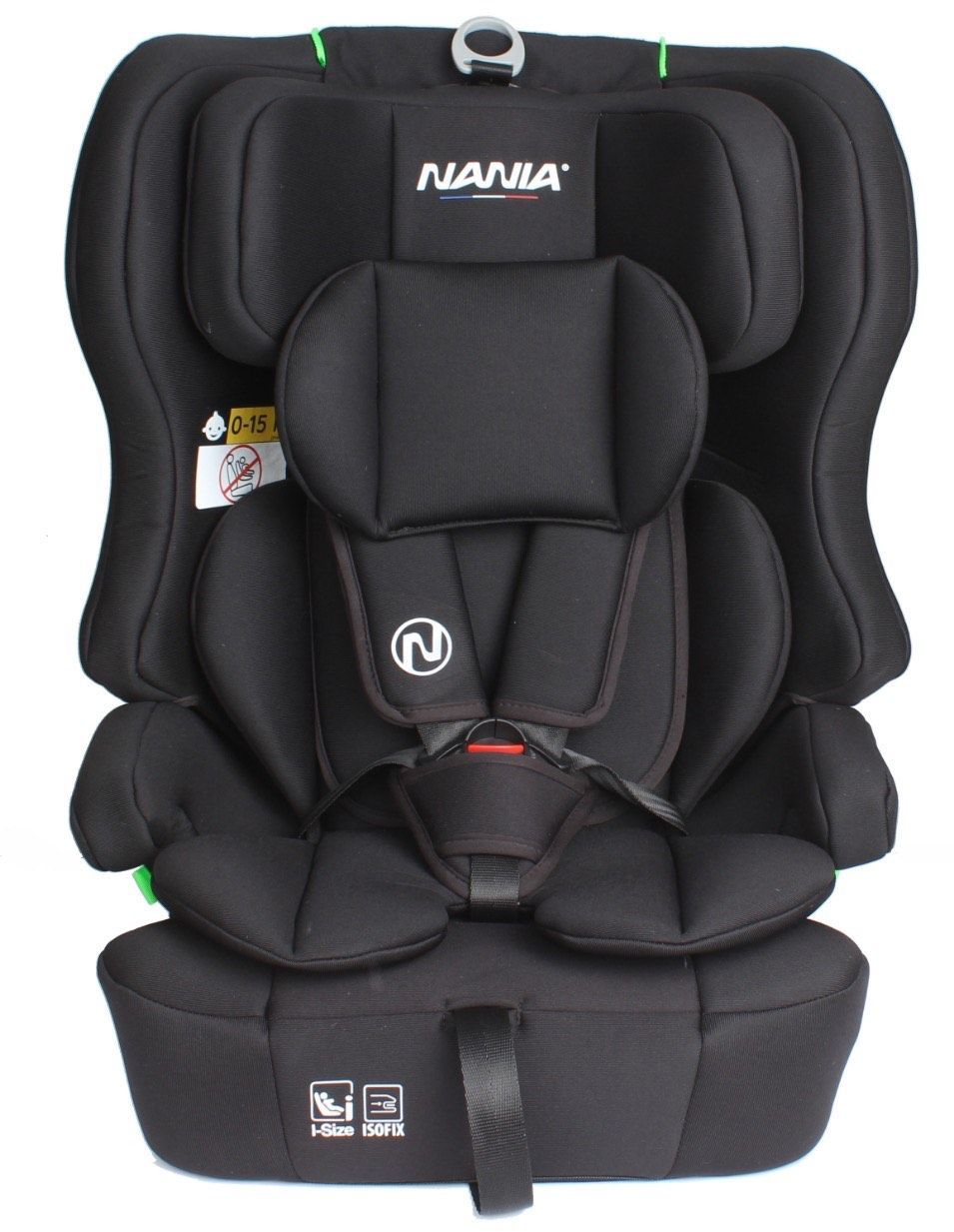 Siege auto - NANIA - LIMA - Groupe 1/2/3 - 76-150 cm - Isofix - I-Size - Réducteur - Noir