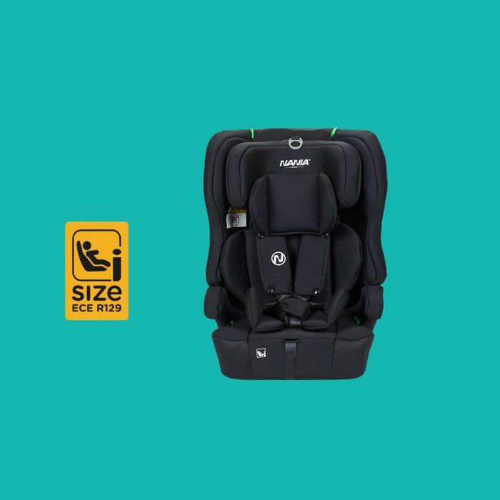 Siege auto - NANIA - LIMA - Groupe 1/2/3 - 76-150 cm - Isofix - I-Size - Réducteur - Noir