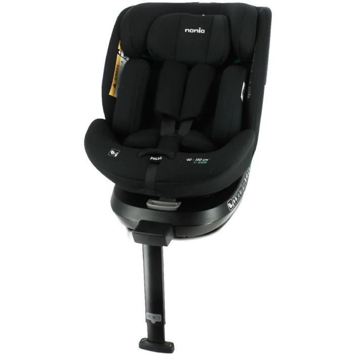 NANIA Siege auto isofix SPIRIT, Groupe 0/1/2/3, de 0 a 10 ans, 0-36 kg, 40-150 cm, R 129– Tetiere réglable - Inclinable - Pivotant -