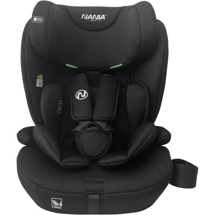 Siege auto isofix - NANIA - MILANO - Groupe 1/2/3 - I-size - Avec réducteur - Noir
