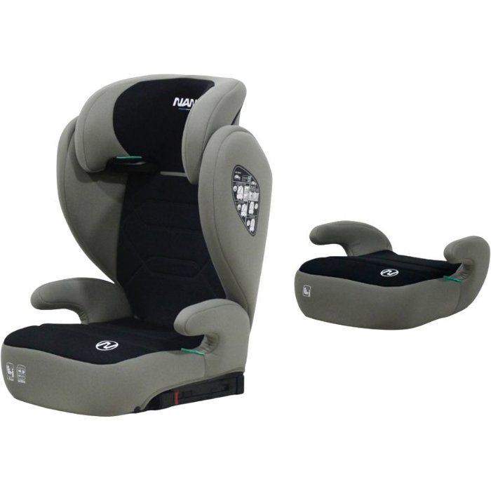 Siege auto - NANIA - Belem - Groupe 2/3 - I-size - 100/150 cm - 4 a 12 ans - Protection Latérale - Appui-tete Réglable - Noir