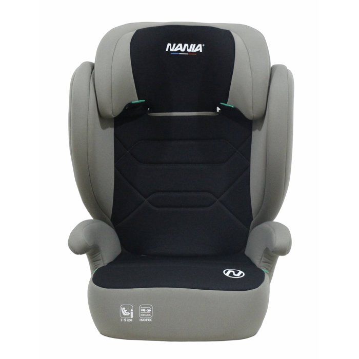 Siege auto - NANIA - Belem - Groupe 2/3 - I-size - 100/150 cm - 4 a 12 ans - Protection Latérale - Appui-tete Réglable - Noir