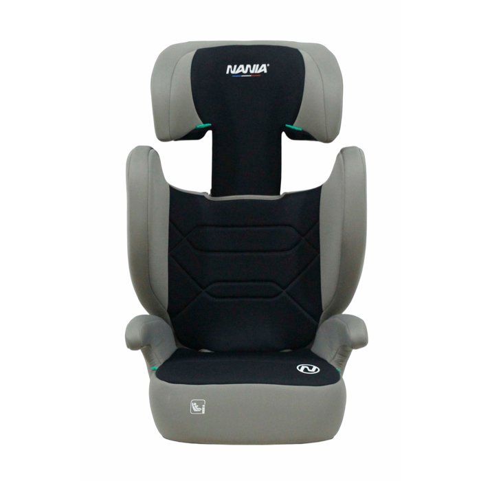 Siege auto - NANIA - Bogota - Groupe 2/3 - I-size - 100/150 cm - Isofix - 4 a 12 ans - Tetiere réglable - Noir