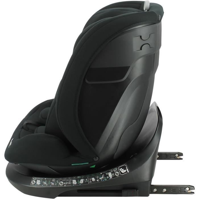 Siege auto isofix - NANIA - PHoeNIX - Groupe 0/1/2/3 - I-Size - Pivotant - Inclinable - Réducteur - Noir