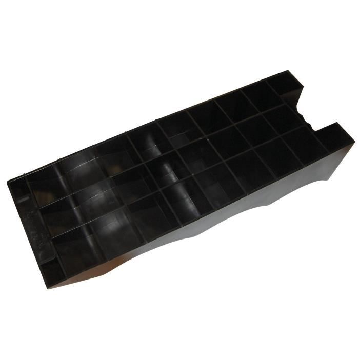 Cales pour camping-car - OPTIMA - 3 niveaux 4 / 7 /10 cm - 2500 Kg max par cale - Sac de rangement inclus - X2