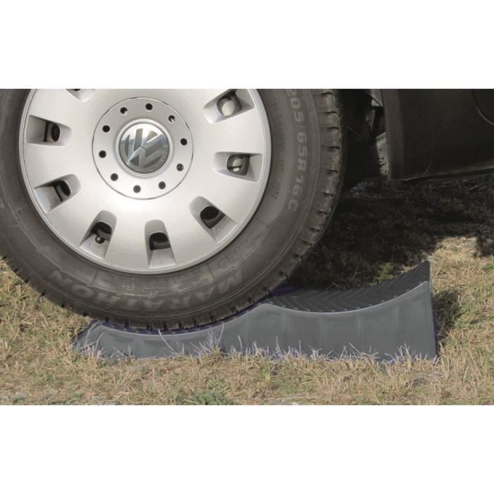 Cales pour camping-car - OPTIMA - 3 niveaux 4 / 7 /10 cm - 2500 Kg max par cale - Sac de rangement inclus - X2