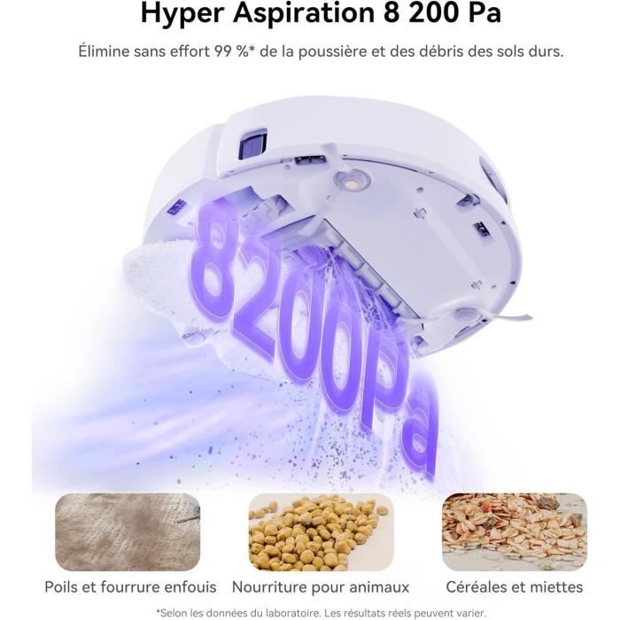 NARWAL Freo X Ultra Robot Aspirateur Laveur avec Station d'accueil Tout-en-Un - Nettoyage Intelligent - Puissance 8200 PA