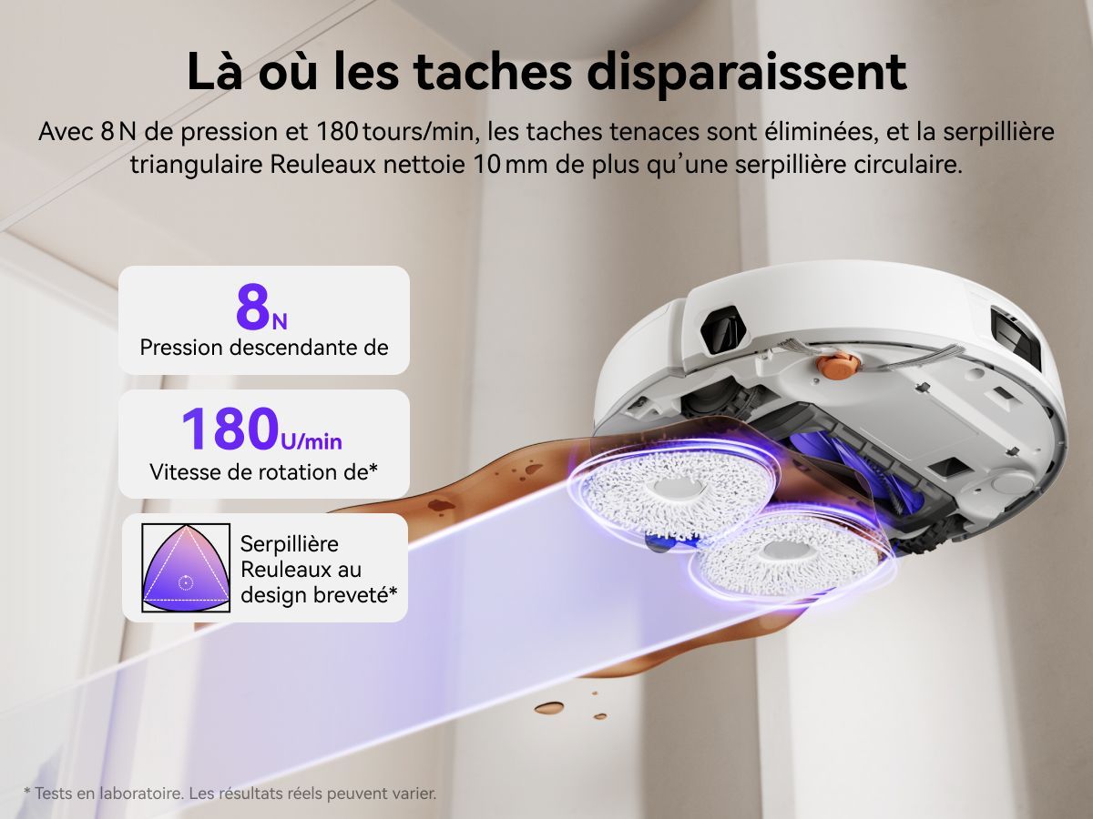 NARWAL Freo X10 Pro - Aspirateur Robot Laveur - 11 000 Pa - Double Flux Anti-Enchevetrement - Auto-Nettoyage et Séchage