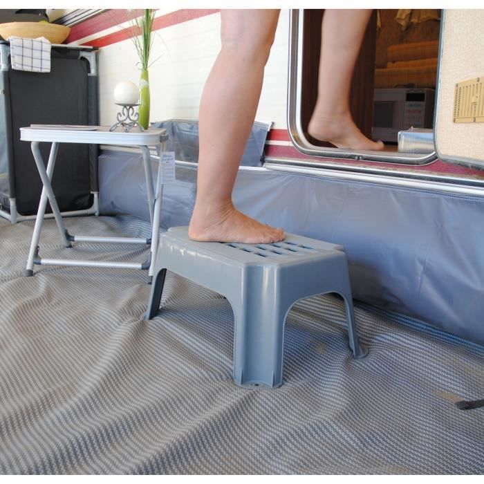 Marchepieds fixe - OPTIMA - Polypropyleme renforcé - Surface antidérapante - 150 kg max - 420 x 240 x 280 mm