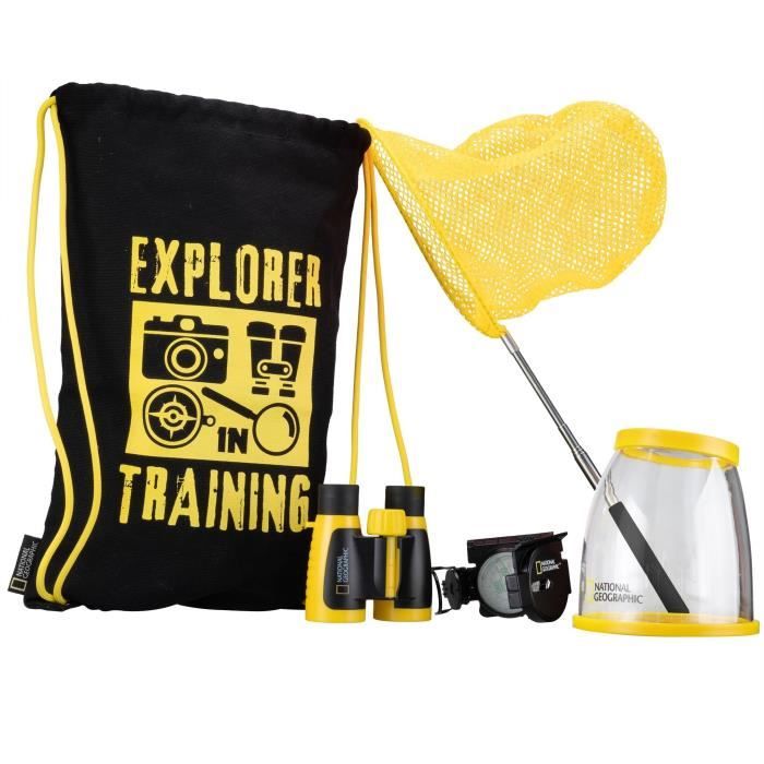 Kit de dÈcouverte outdoor - NATIONAL GEOGRAPHIC - Jumelles 3x30 gobelet loupe 2x/5x Boussole