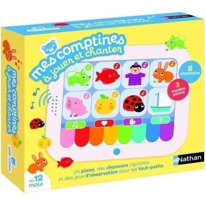 Mes comptines a jouer et a chanter - Jeu interactif - NATHAN - Découvrez et chantez 8 comptines !