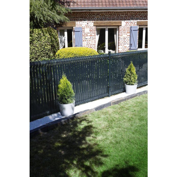 Rouleau de lame occultante - NATURE - 48 mm x 50 m - Anthracite - Avec 100 clips