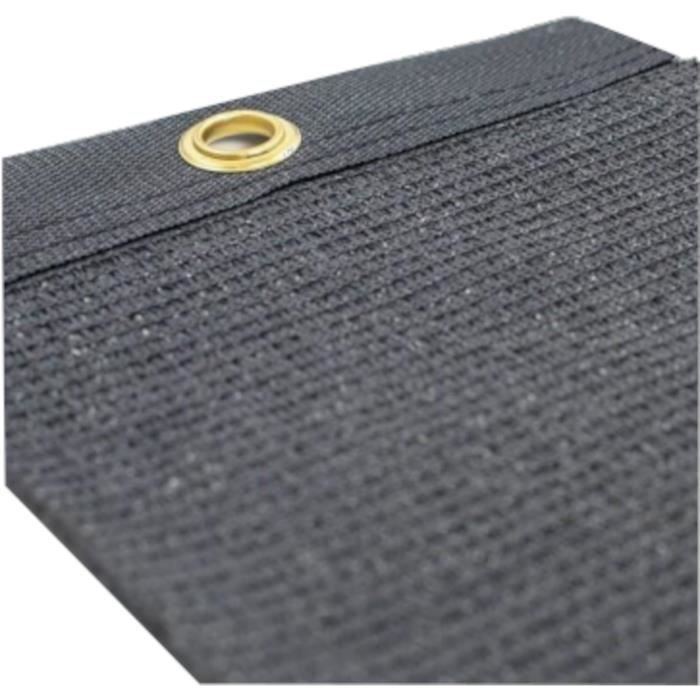 Brise-vue - NATURE - 1 x 3 m - Occultant 5/5 - HDPE 350 g/m² - Anthracite
