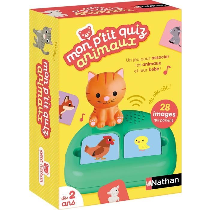 Mon P'tit quiz animaux - Jeu éducatif - NATHAN - Des 3 ans